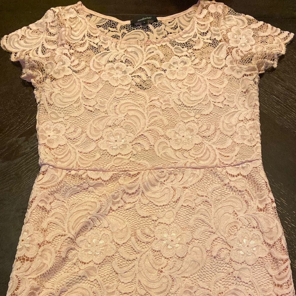 A Light Pink Mini Dress